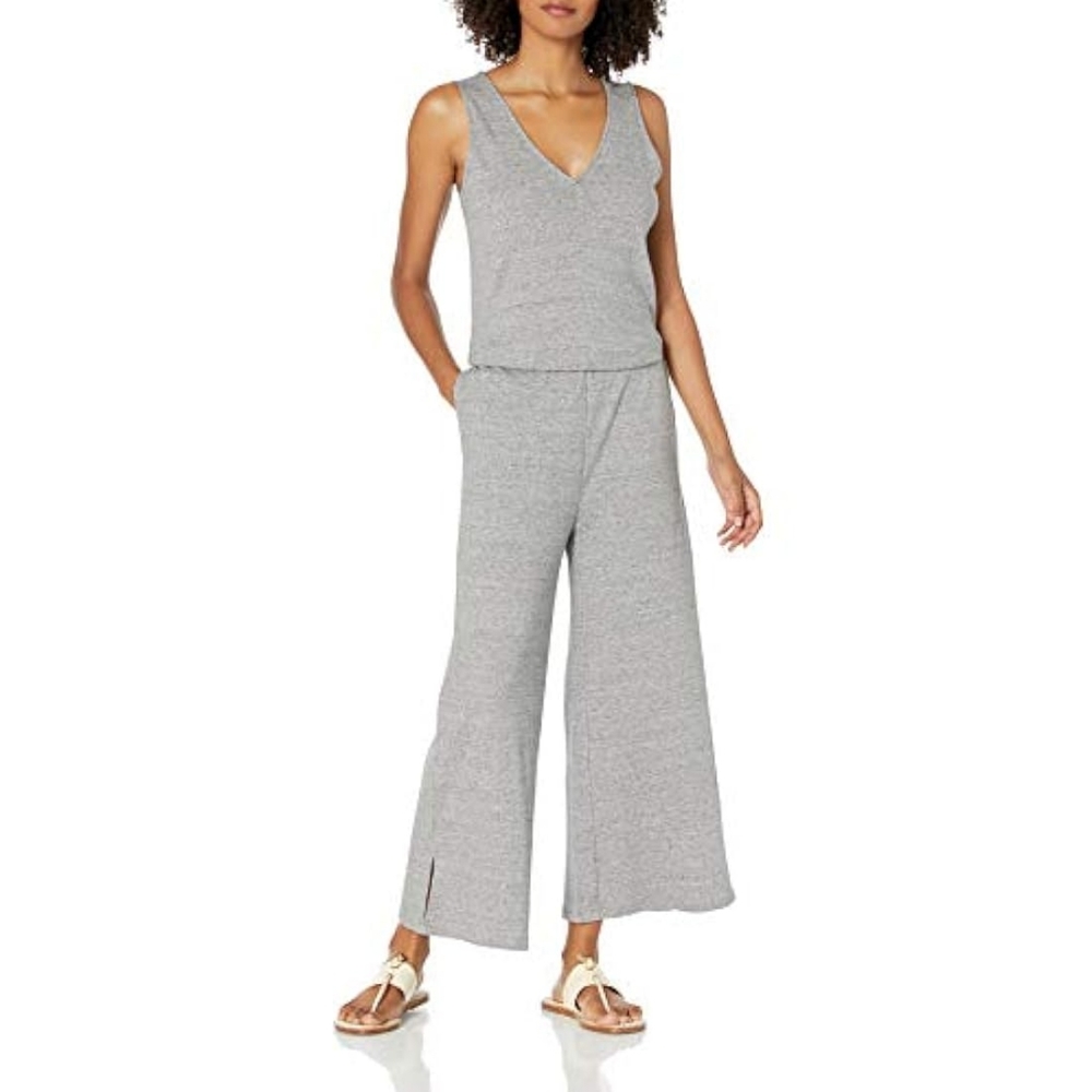 Daily Ritual Sleeveless Wide-Leg Jumpsuit  Med  NWT